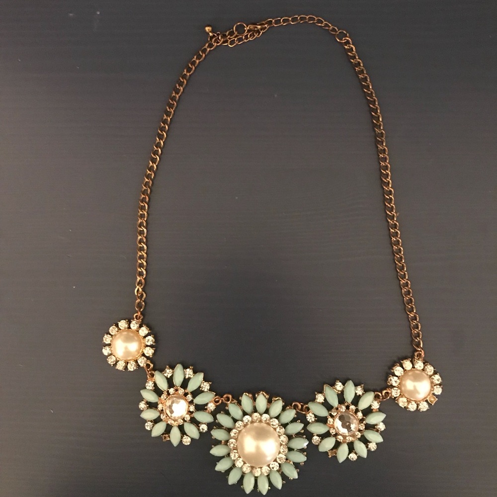 Etsy Mint Green Statement Necklace